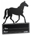 Horse Silhouette Stall Plaque