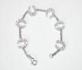 Crystal 6 Horseshoe Bracelet