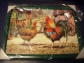 Cockerel and Hen Laptray