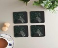 Deckled Edge Melamine Coaster - Friesian